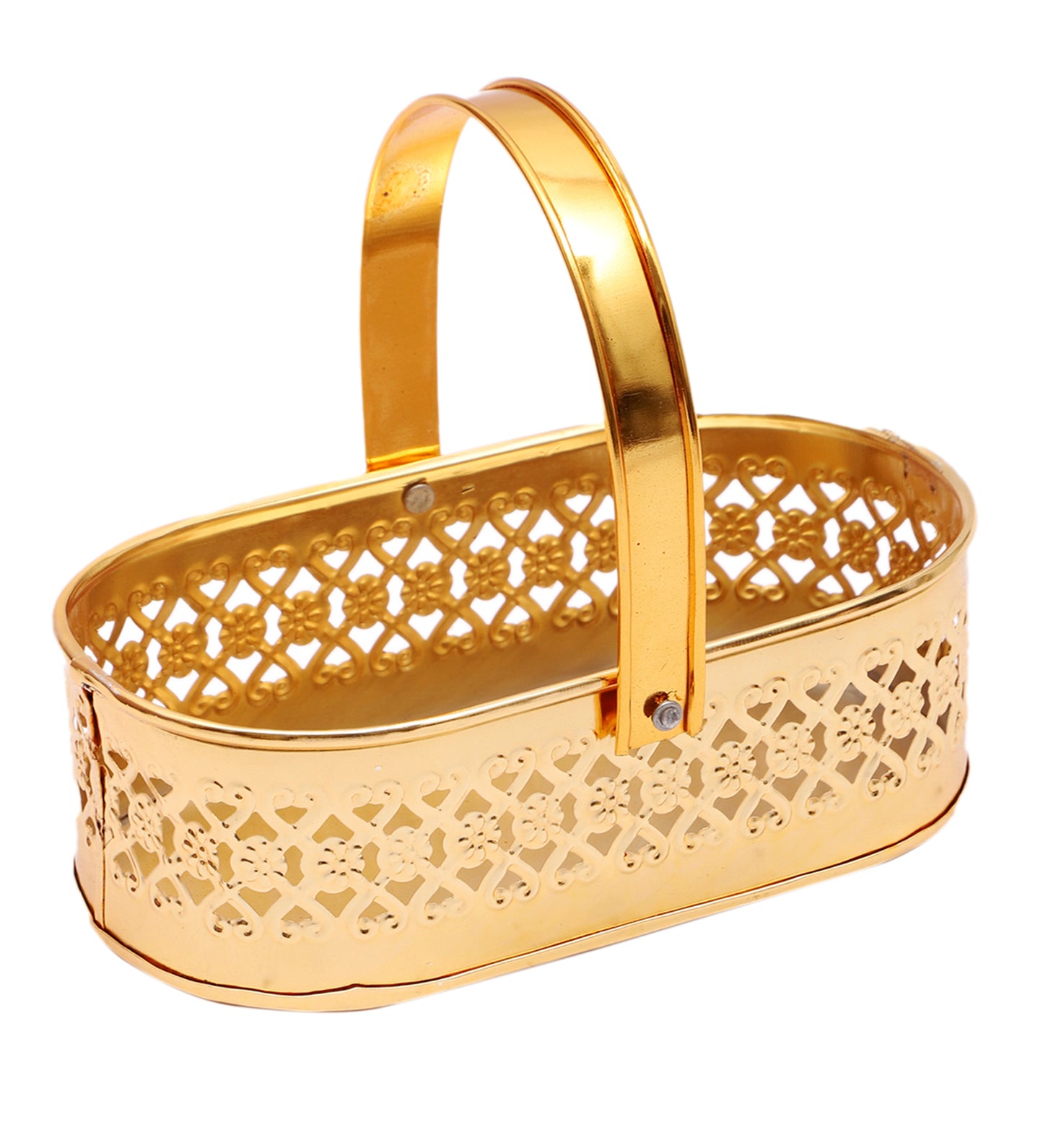 Metal Basket With Jars Set of 3