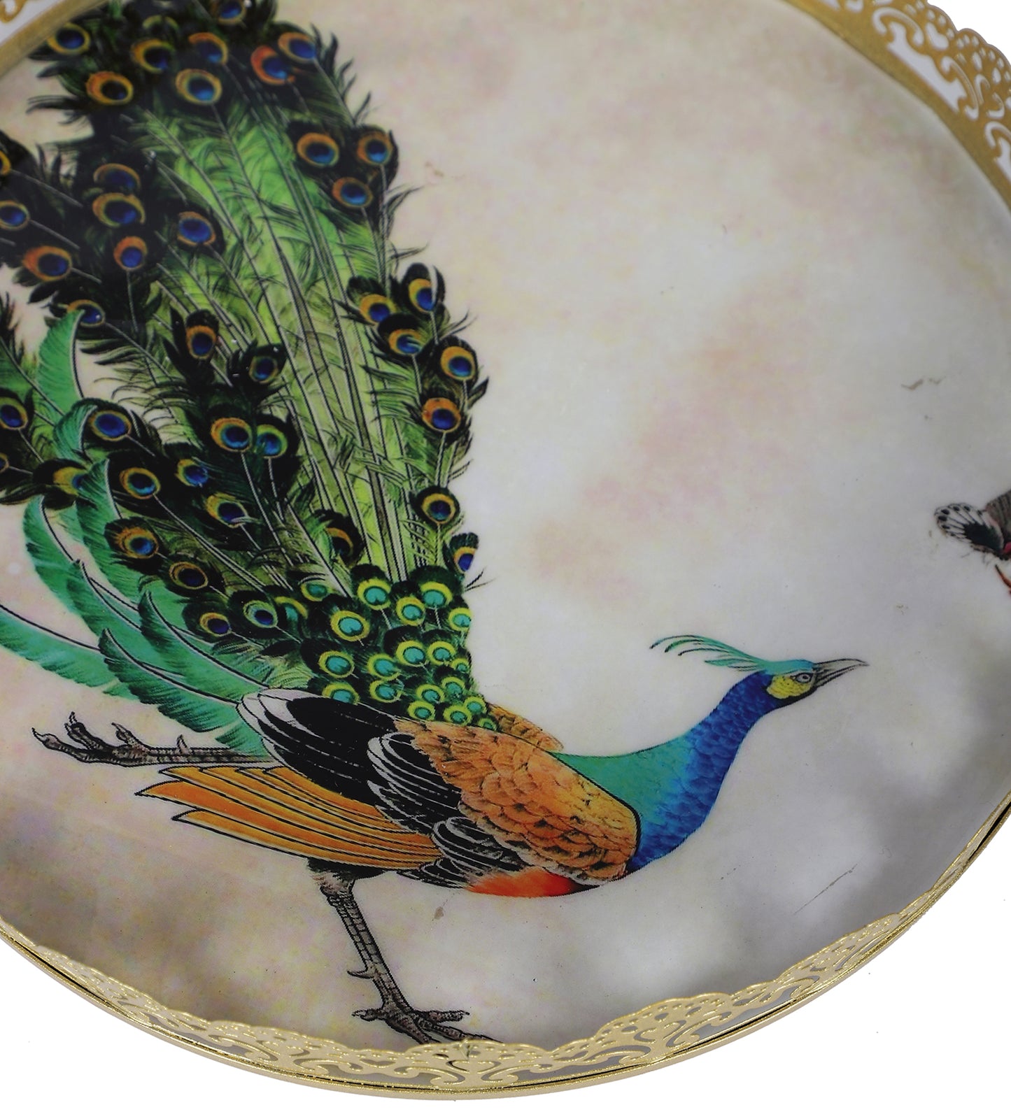 Green Peacock SIngle Tray