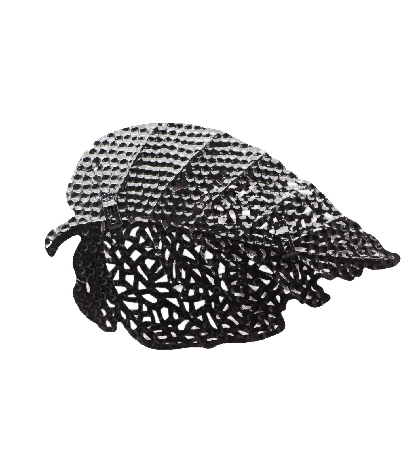 Black & Gold Etching Leaves Wal Decor Set of 3