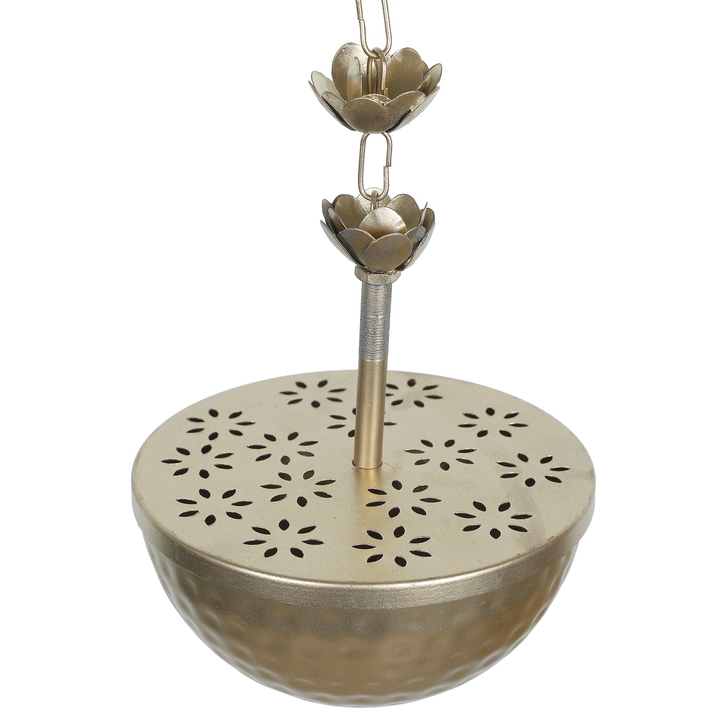 Copper Iron Hanging Lobaan Urli Set Of 2
