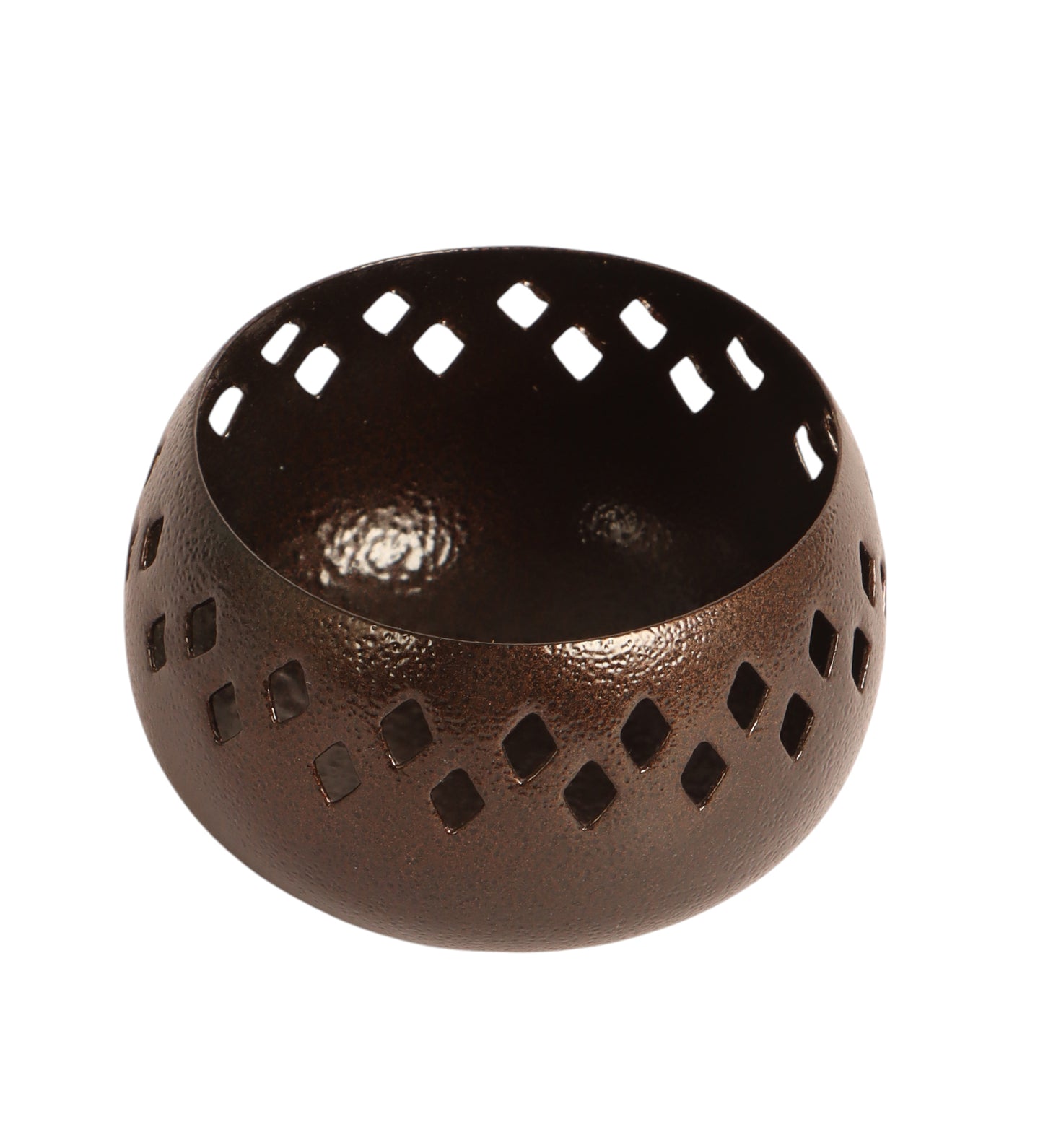 Gold Textured Etching Tealight Holder