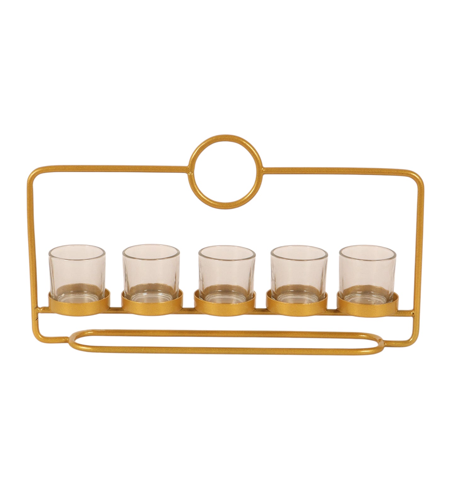 Metal & Glass Rectangular Tealight Holder