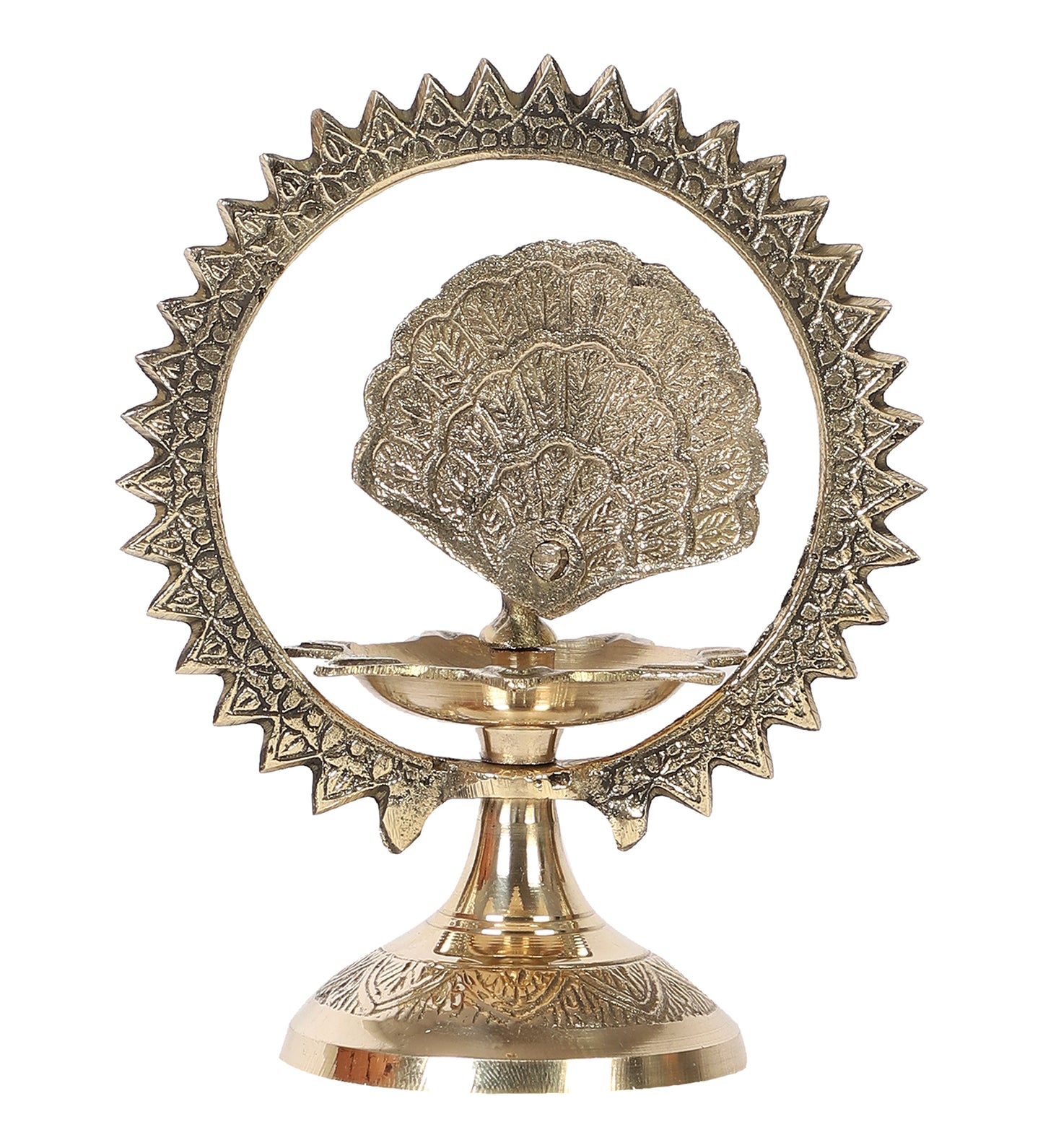Peacock Brass Kerela Deepak Set of 2