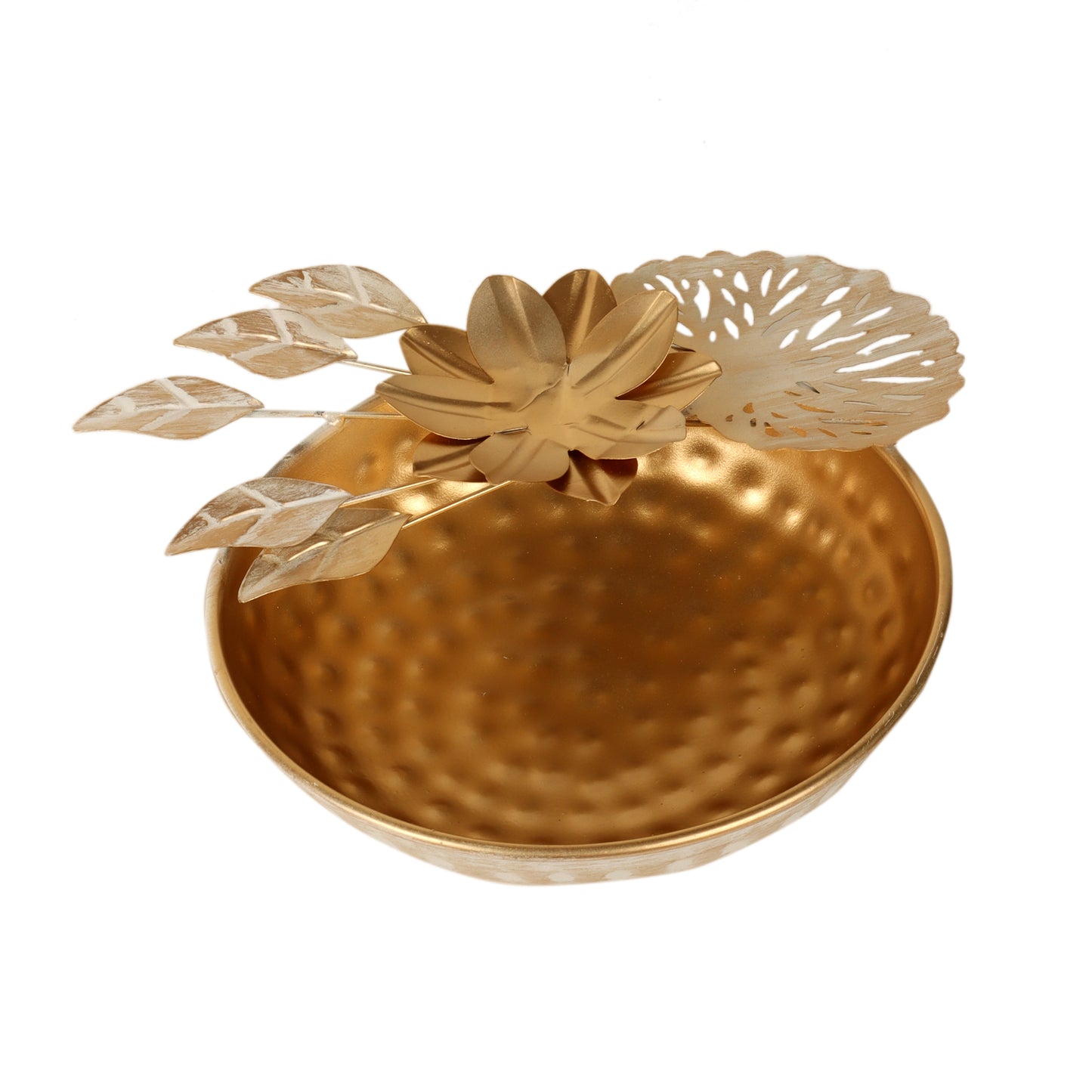 Gold FLower Urli Set of 3