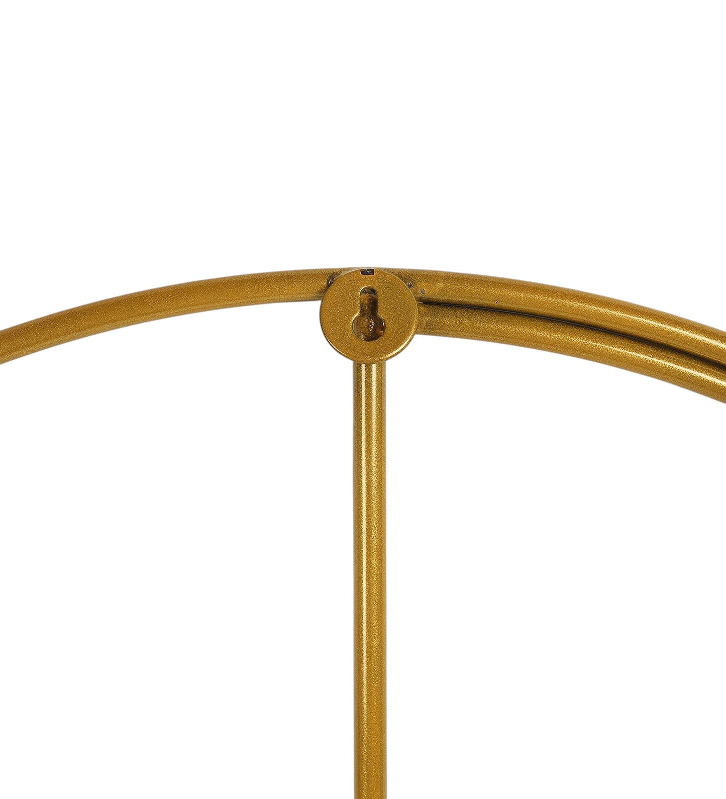 Metal Half Ring Piped Clock