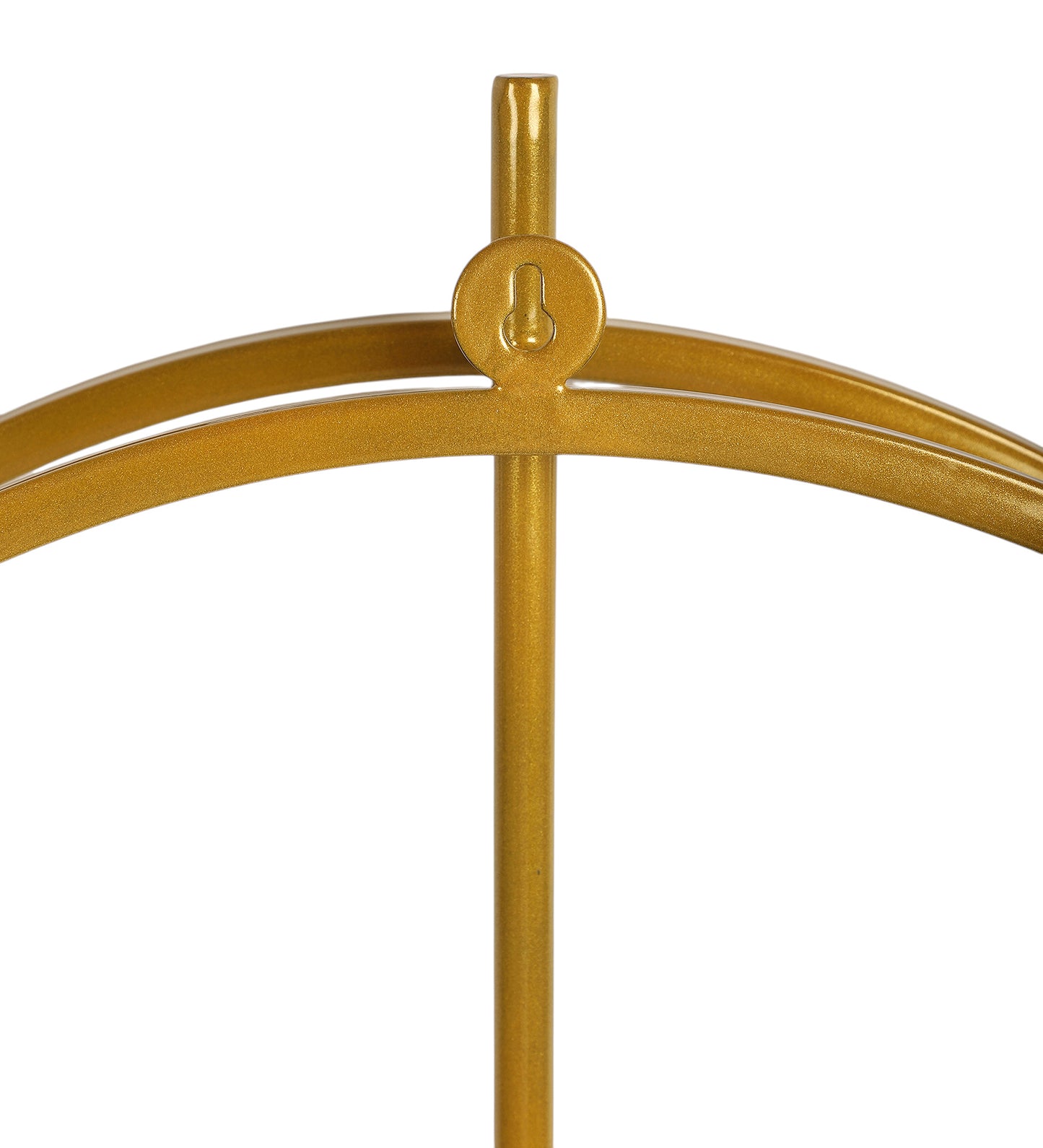 Metal Gold Double Ring Wall Clock