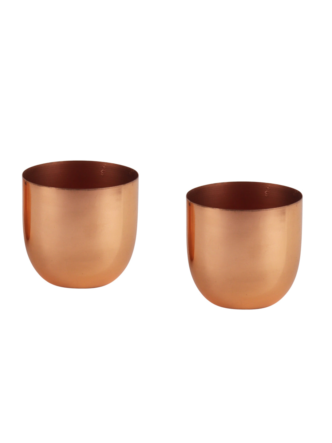Copper Small Plating Planter Set of 2