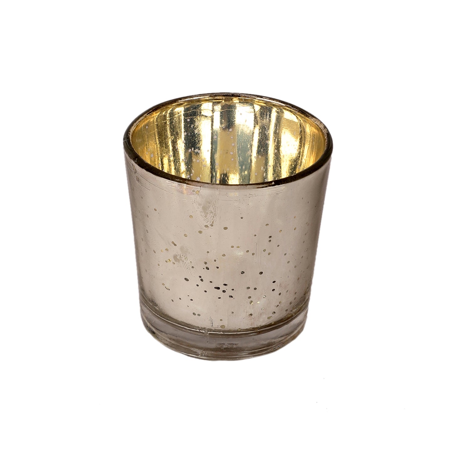 Silver Glass Votive Set of 4