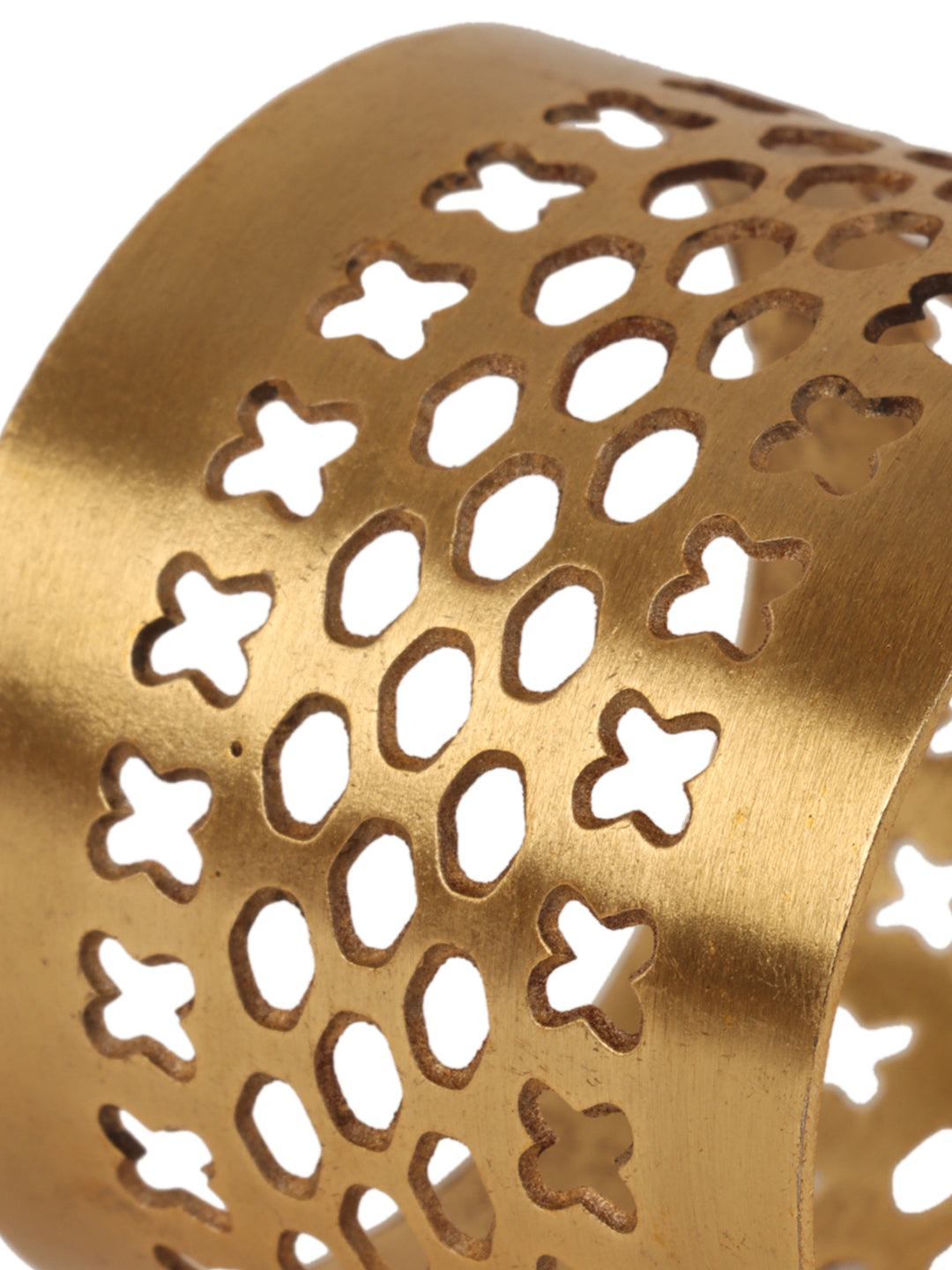 Gold Etching Napkin RIng  Set of 6