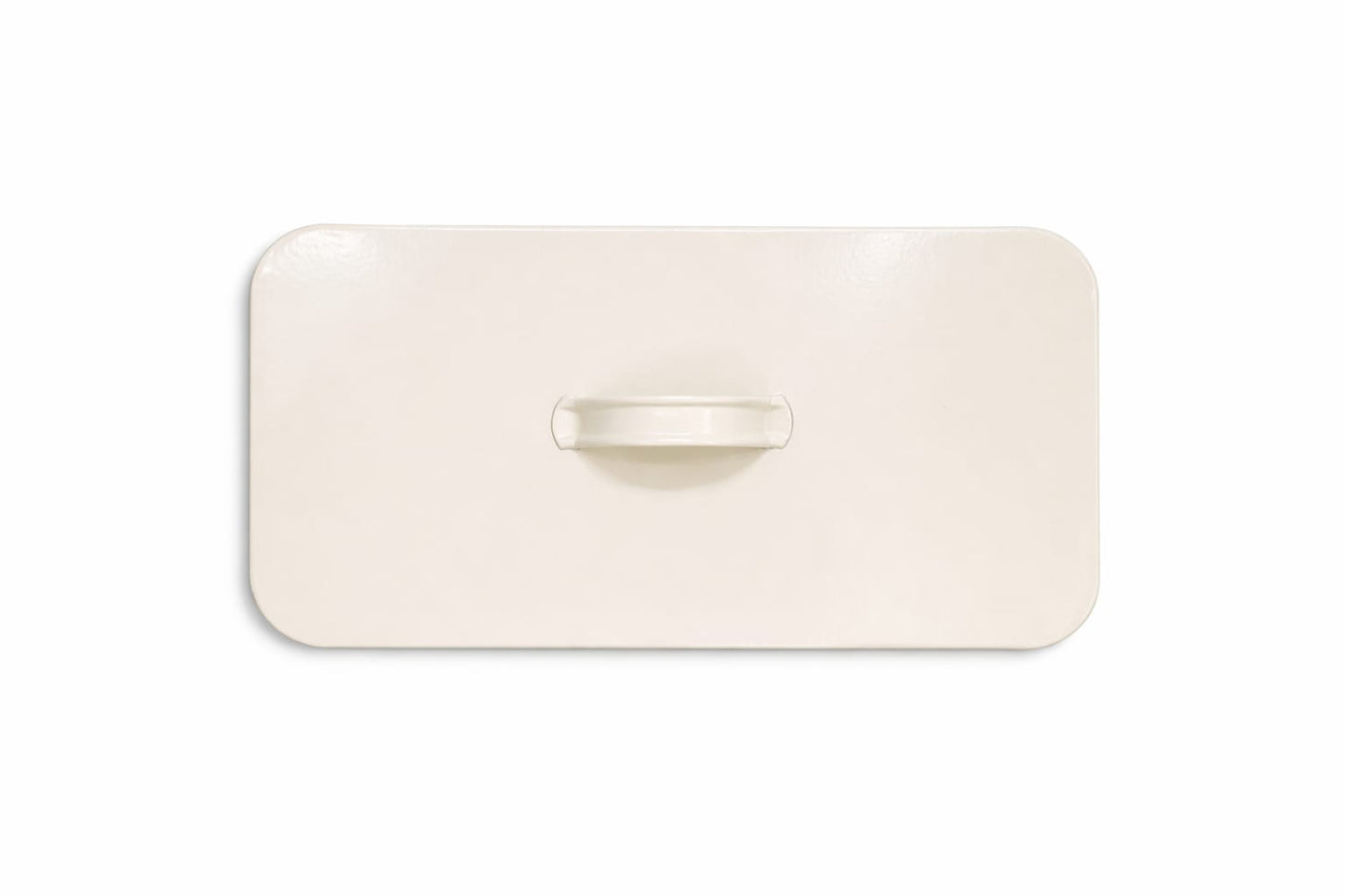 Galvanized Biege Rectangular Bread Box
