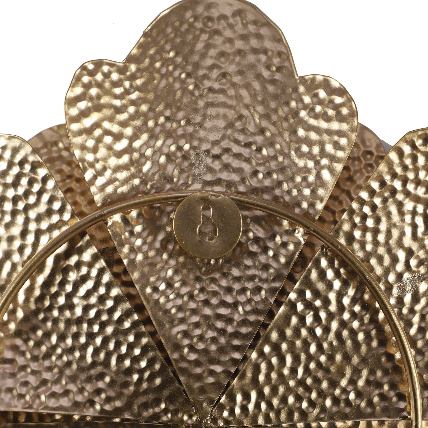 Gold Hammered Flower Wall Décor Set of 2