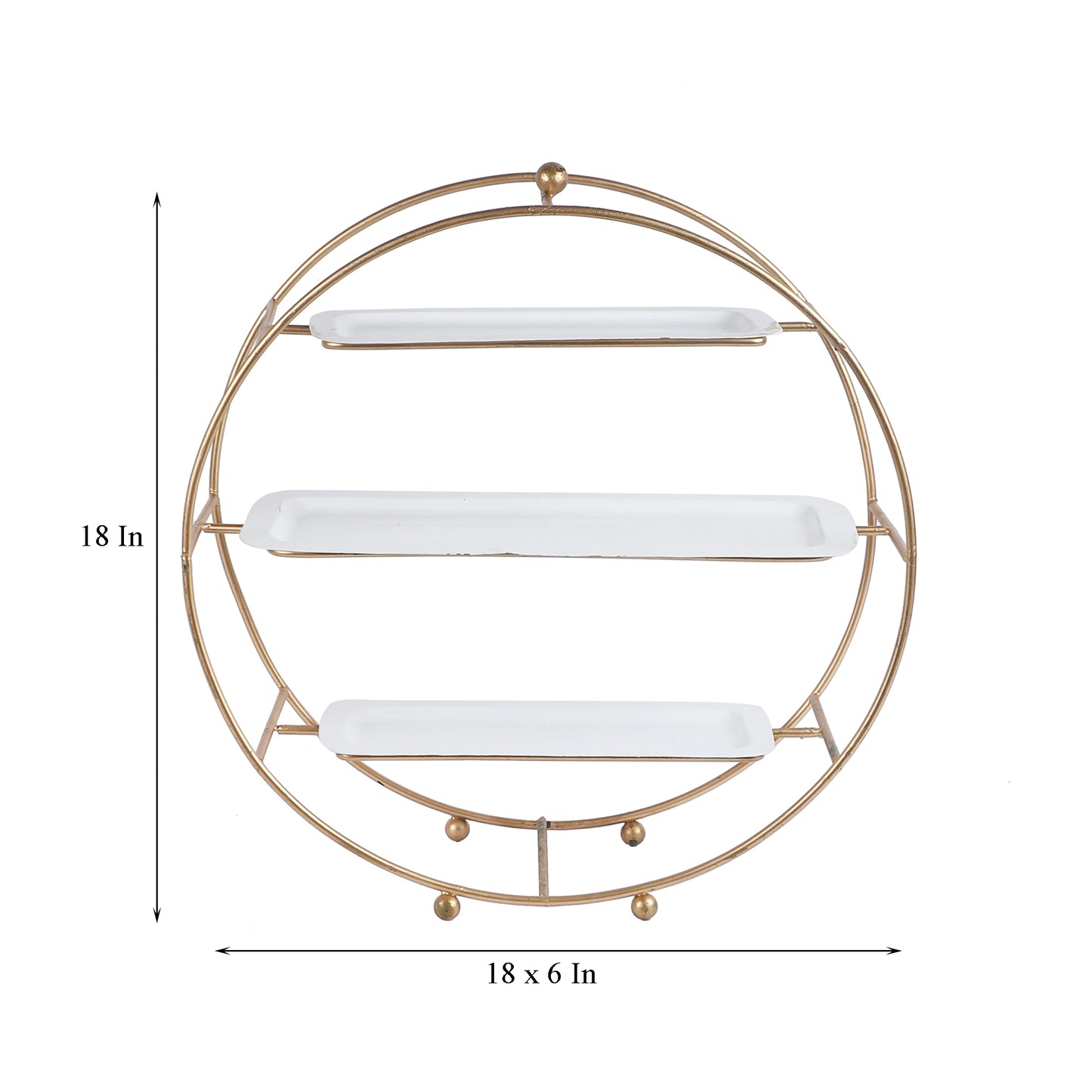Three Tier Metal Buffet Platter