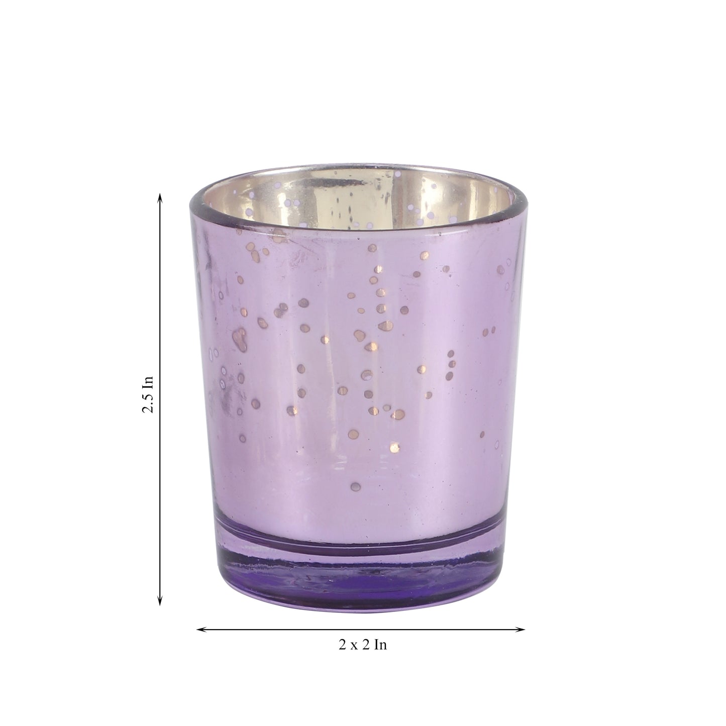 Purple Glass Votive Set of 4