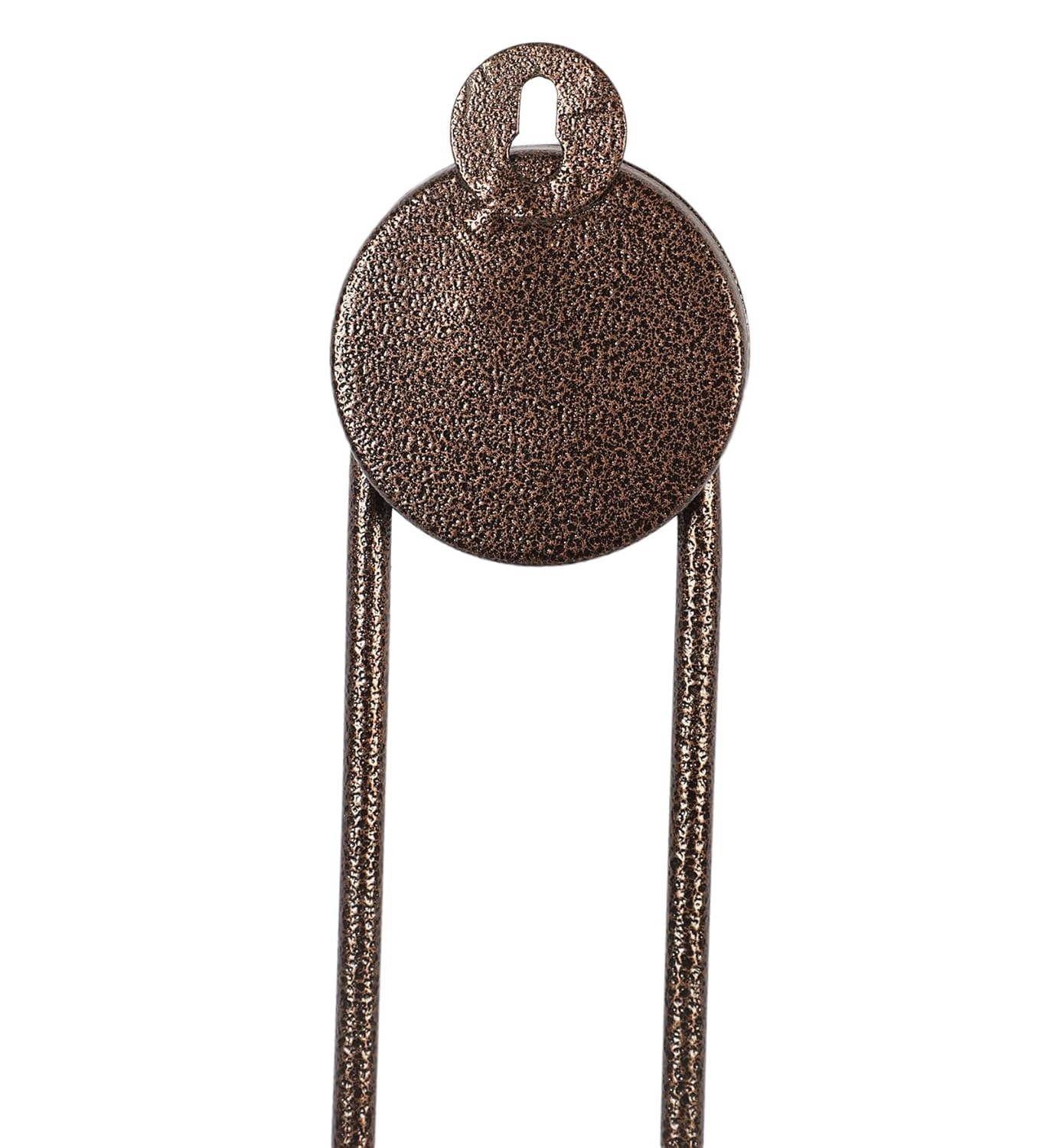 Brown Textured Round Clock