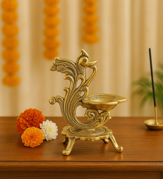 Gold ALuminum Peacock Dia