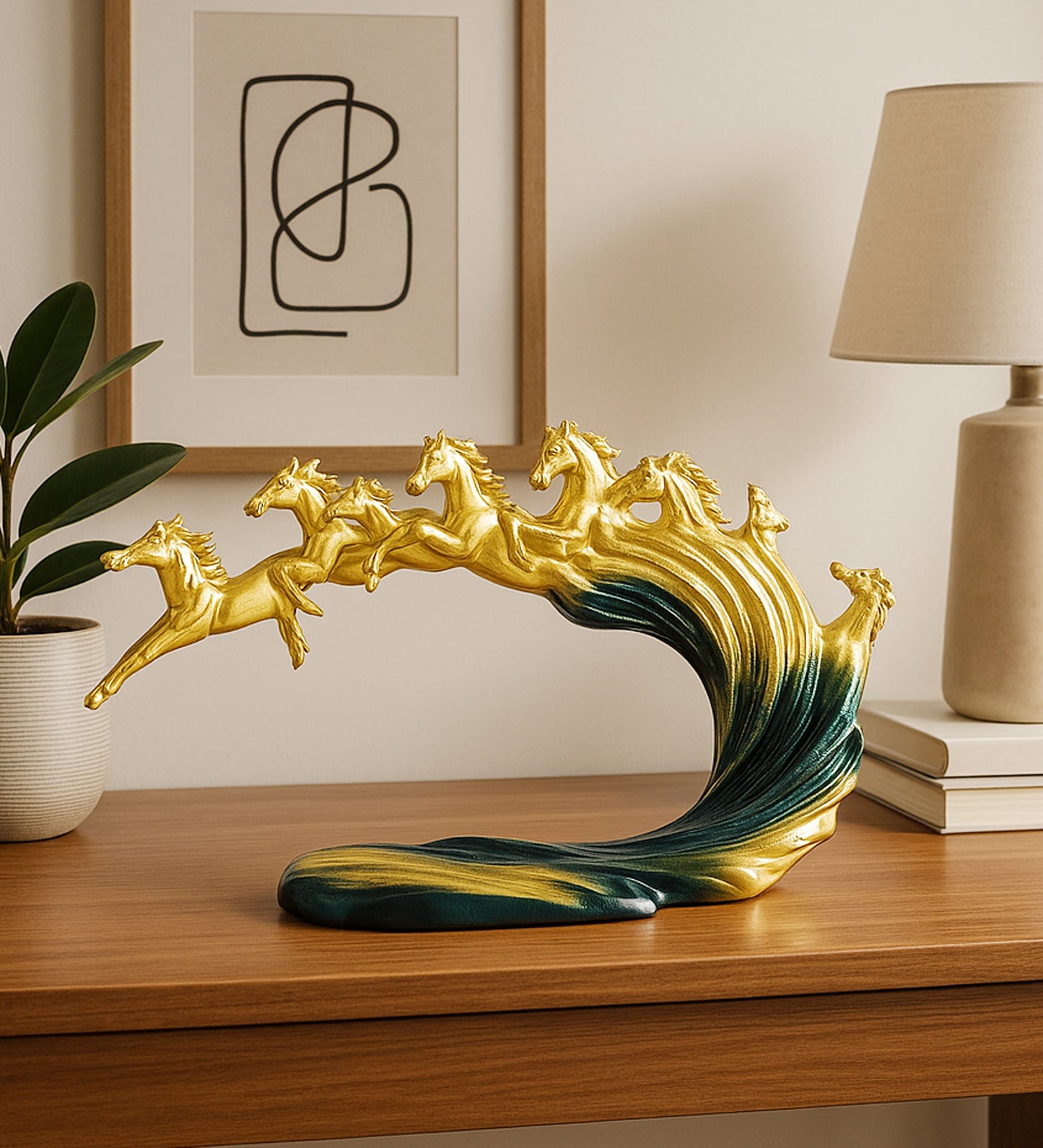 Seven Running Horses Table Decor