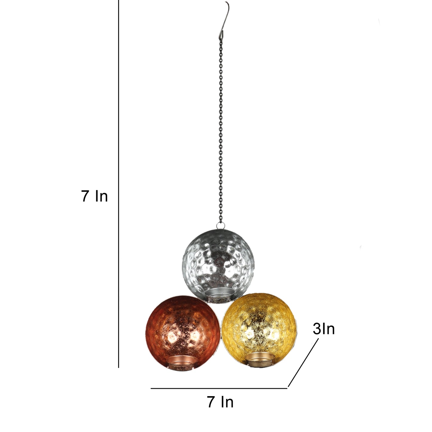 Wall Three Color Tealight Holder Set of 2
