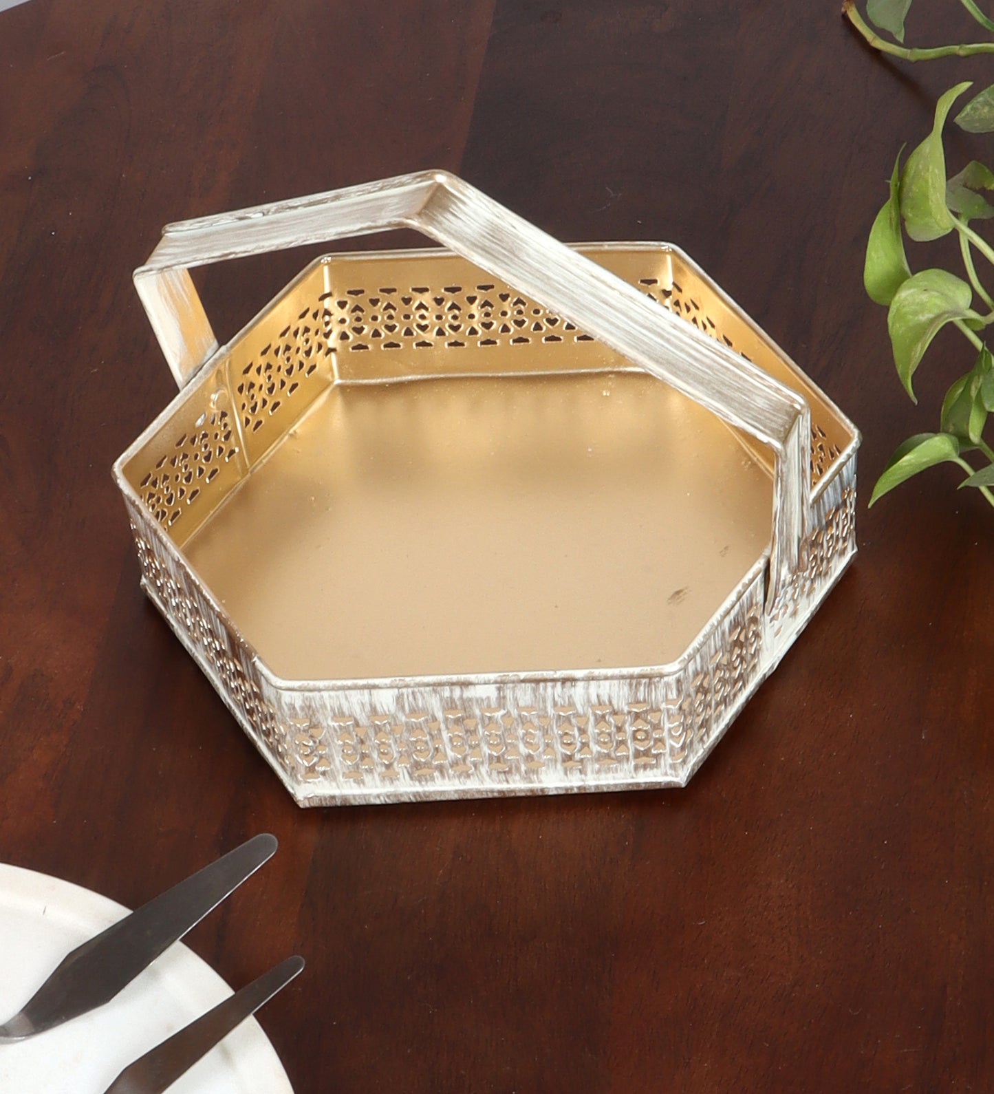 Hexagon Metal Basket