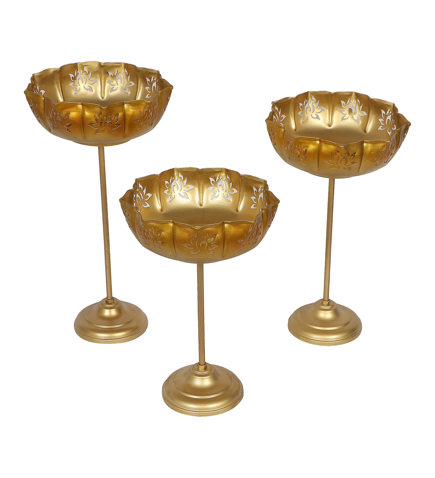 Detachable Big Lotus Urli Set of 3