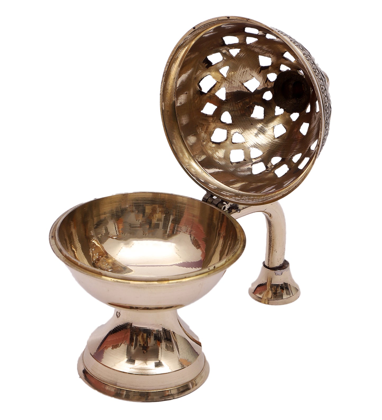 Brass Flower Lobaan With handle