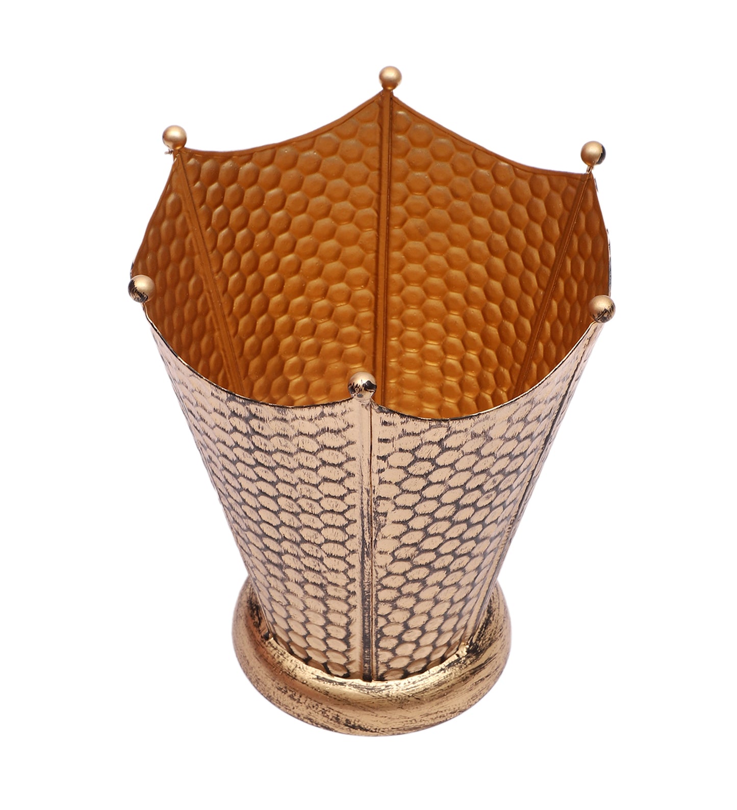 Gold FLower Pot Planter Set of 3