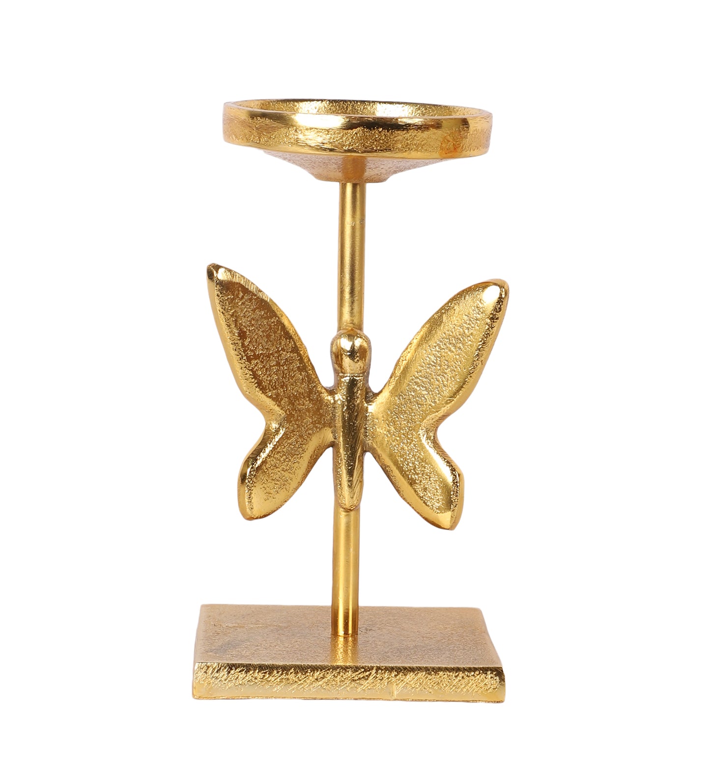 Aluminium Butterfly Candle Stand Set of 2
