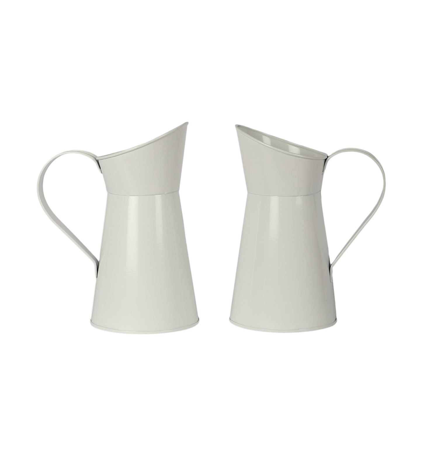 White Jug Pot Planter Set of 2