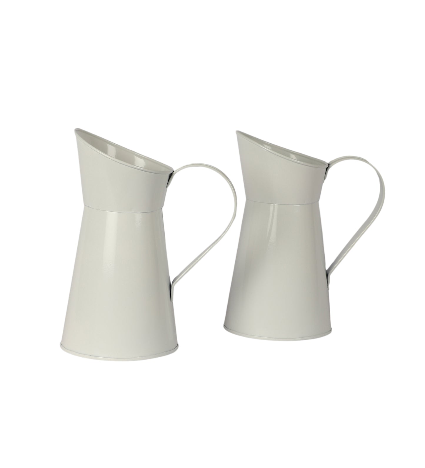White Jug Pot Planter Set of 2