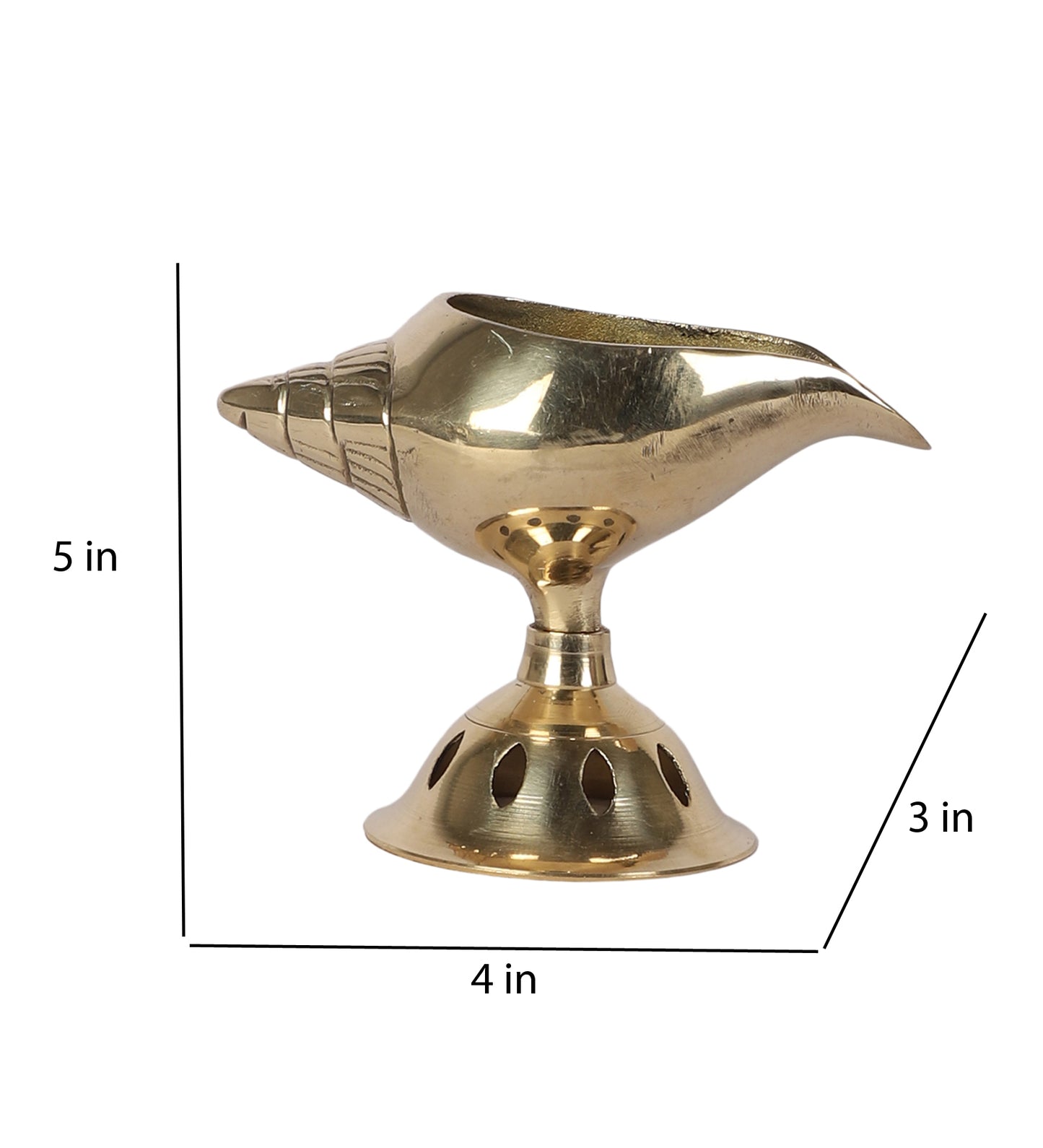Lamp Shape Brass Akhand Dia