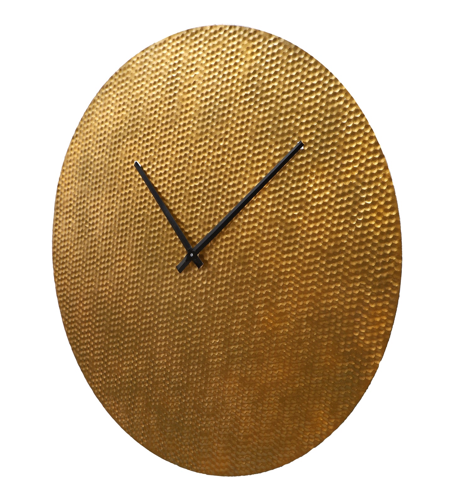 Gold Small Hammered Wall Clock