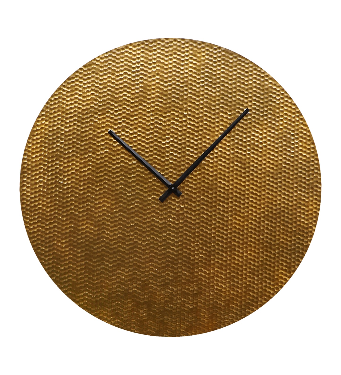 Gold Small Hammered Wall Clock