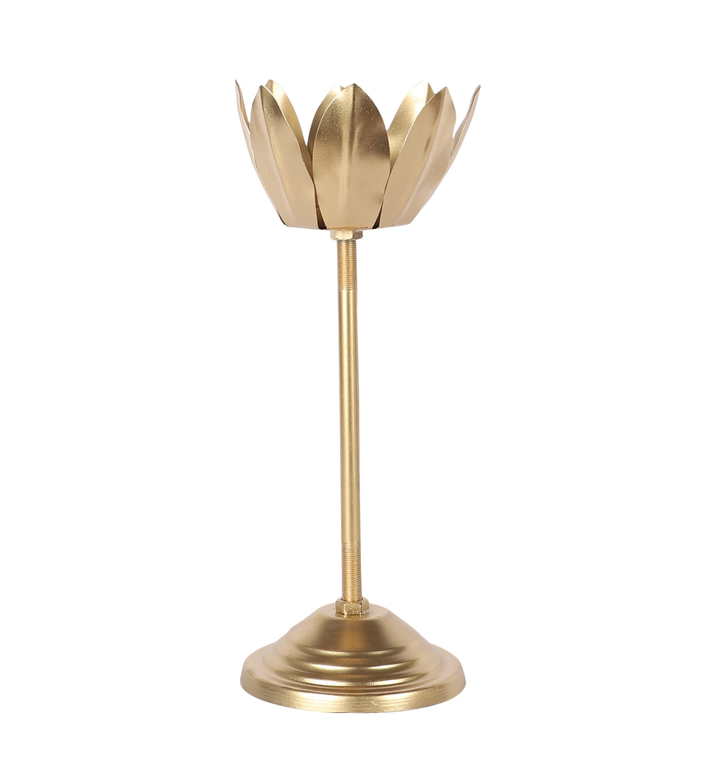 Gold Lotus Candle Holder Set of 3