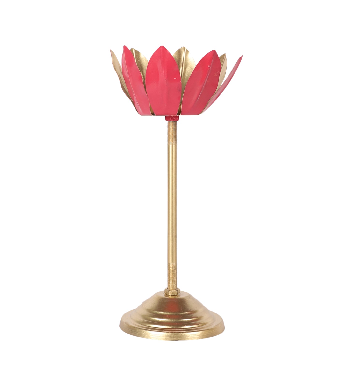 Pink Lotus Candle Holder Set of 3