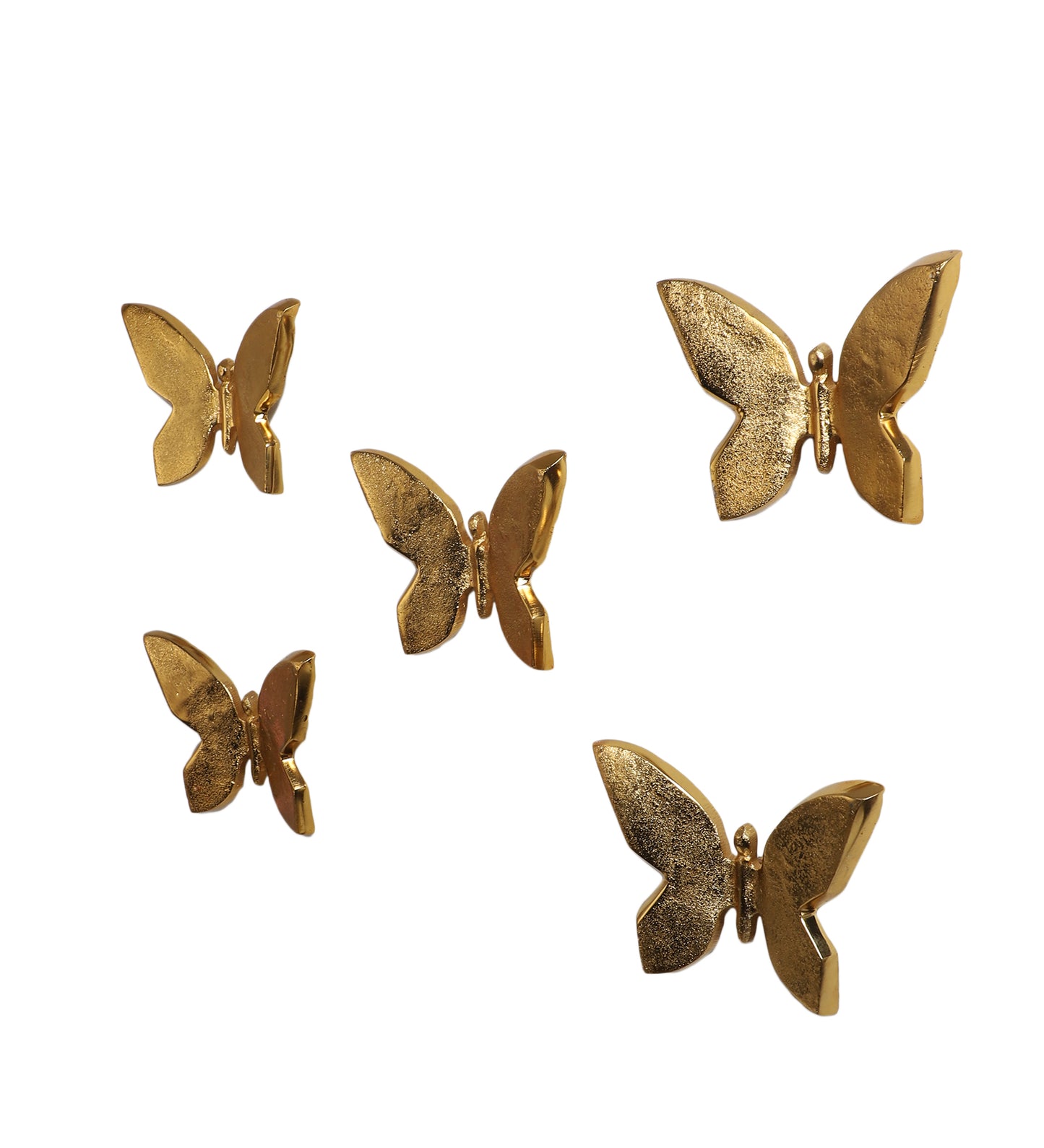 Aluminium Butterfly Wall Art Set of 5