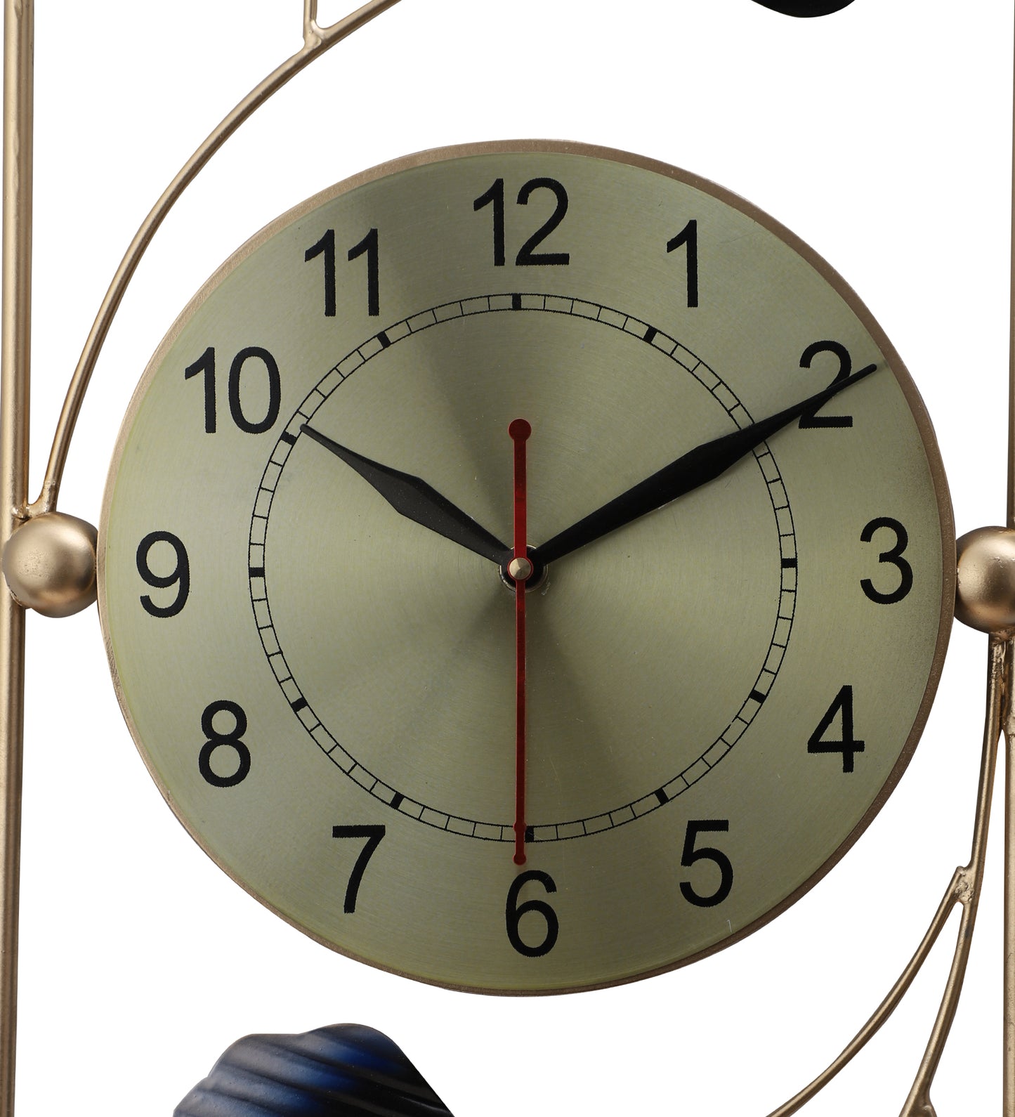 Multicolor Oval Etching Clock