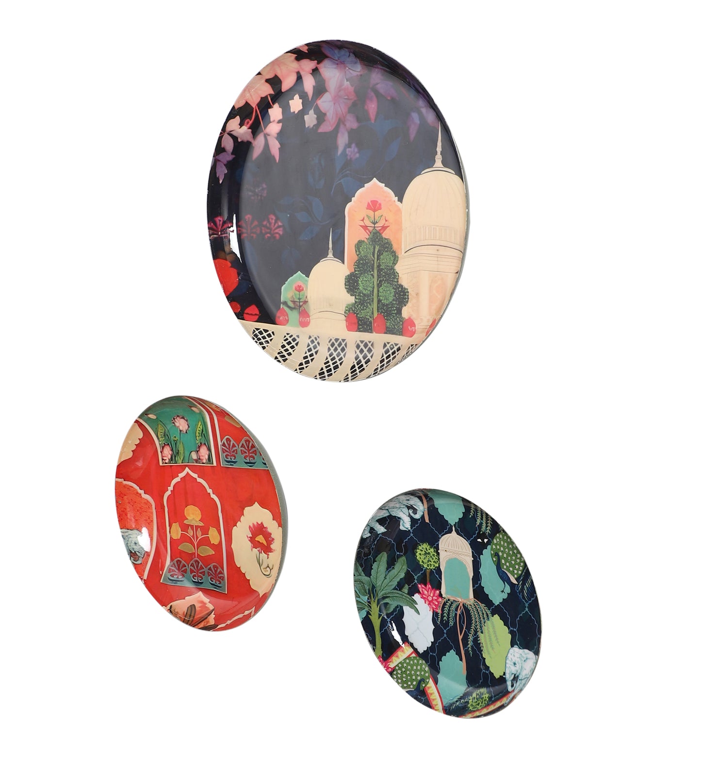 PInk & Blue Monument Meena Wall Art Set of 3