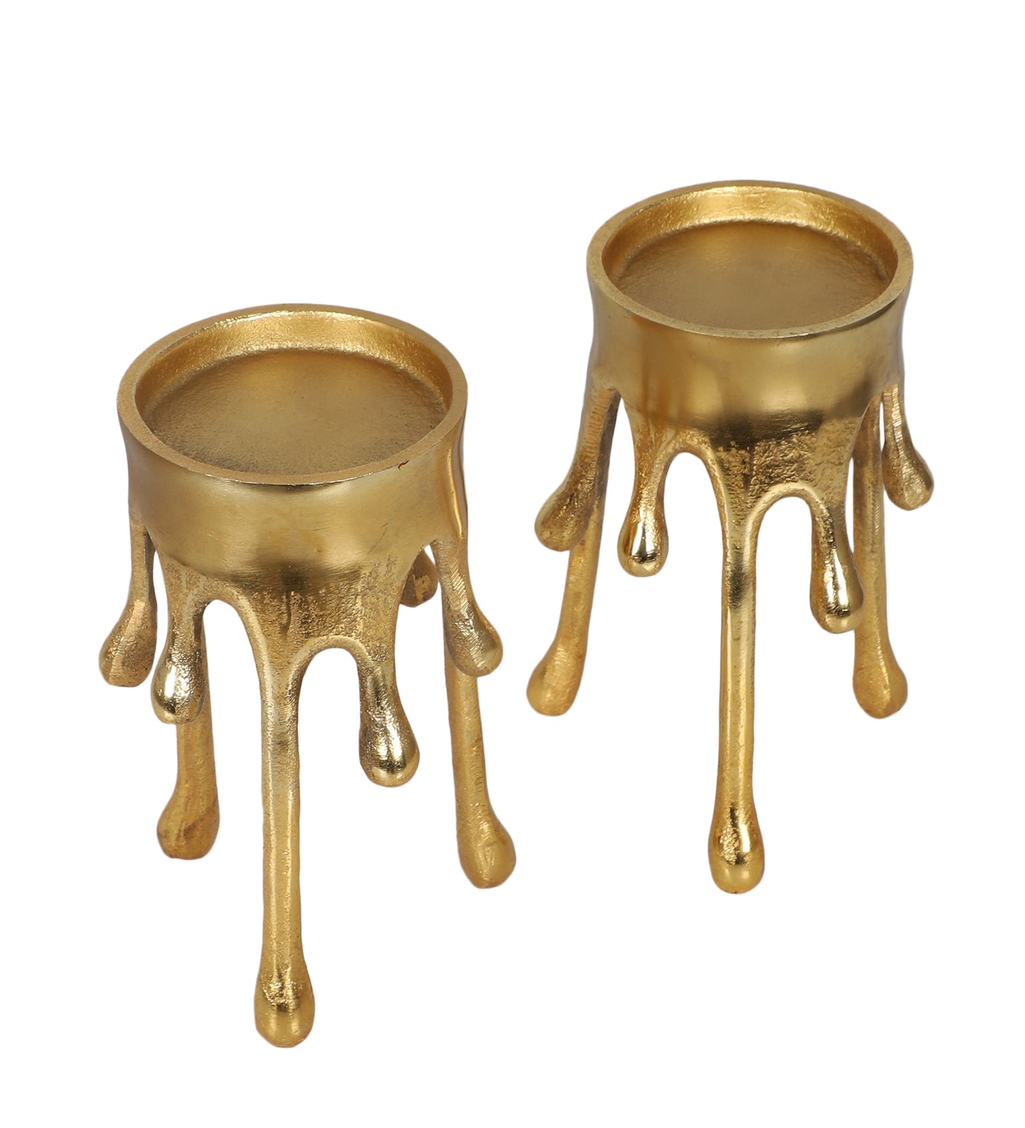 Melting Drops Candle Stand Set of 2