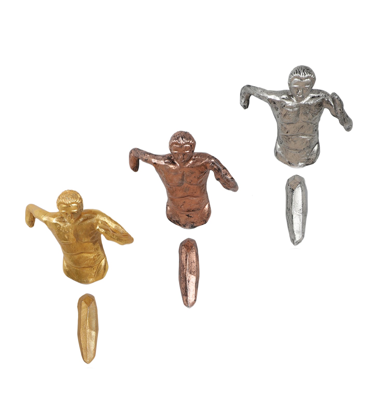 Running Men Wall Decor Set of 3
