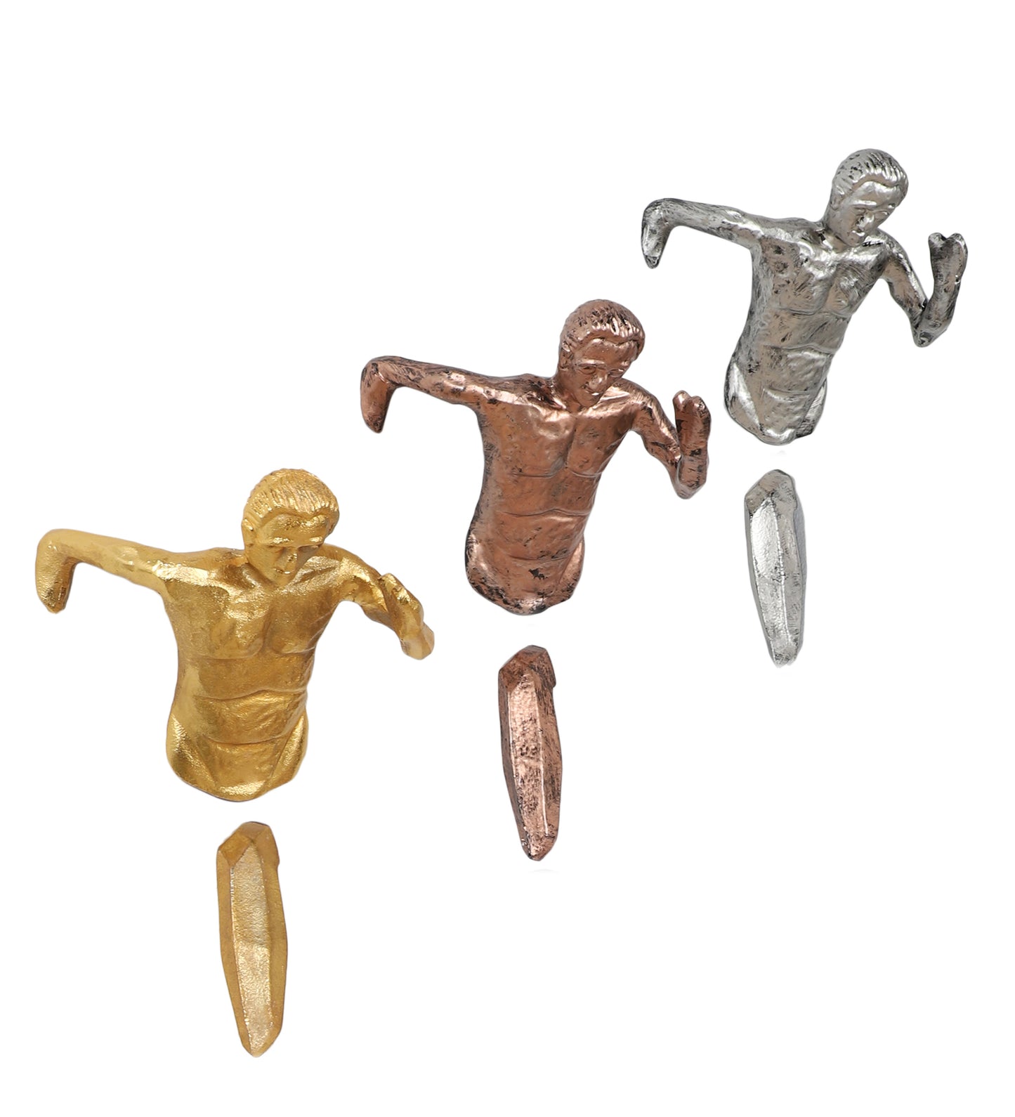Running Men Wall Decor Set of 3
