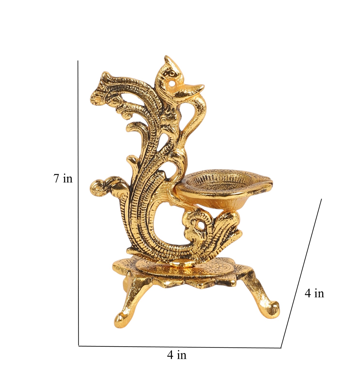 Gold ALuminum Peacock Dia