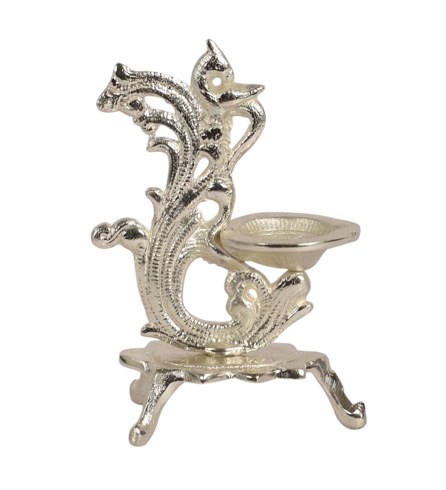 Silver ALuminum Peacock Dia