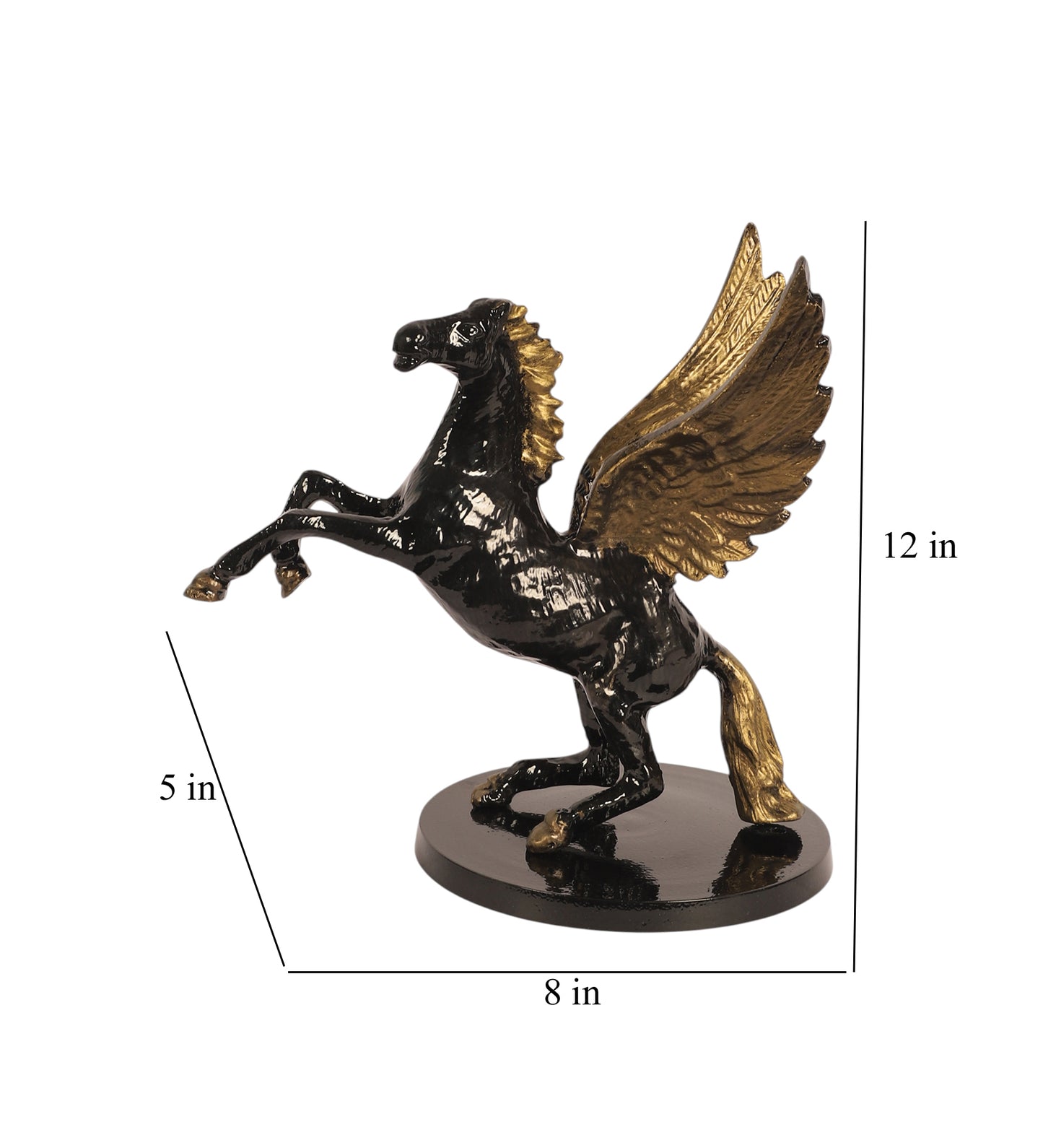 Black & Gold Horse Table Decor