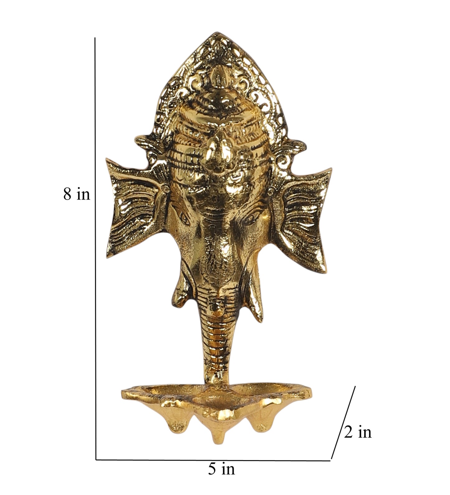 Wall Gold ALuminum Elephant DIa