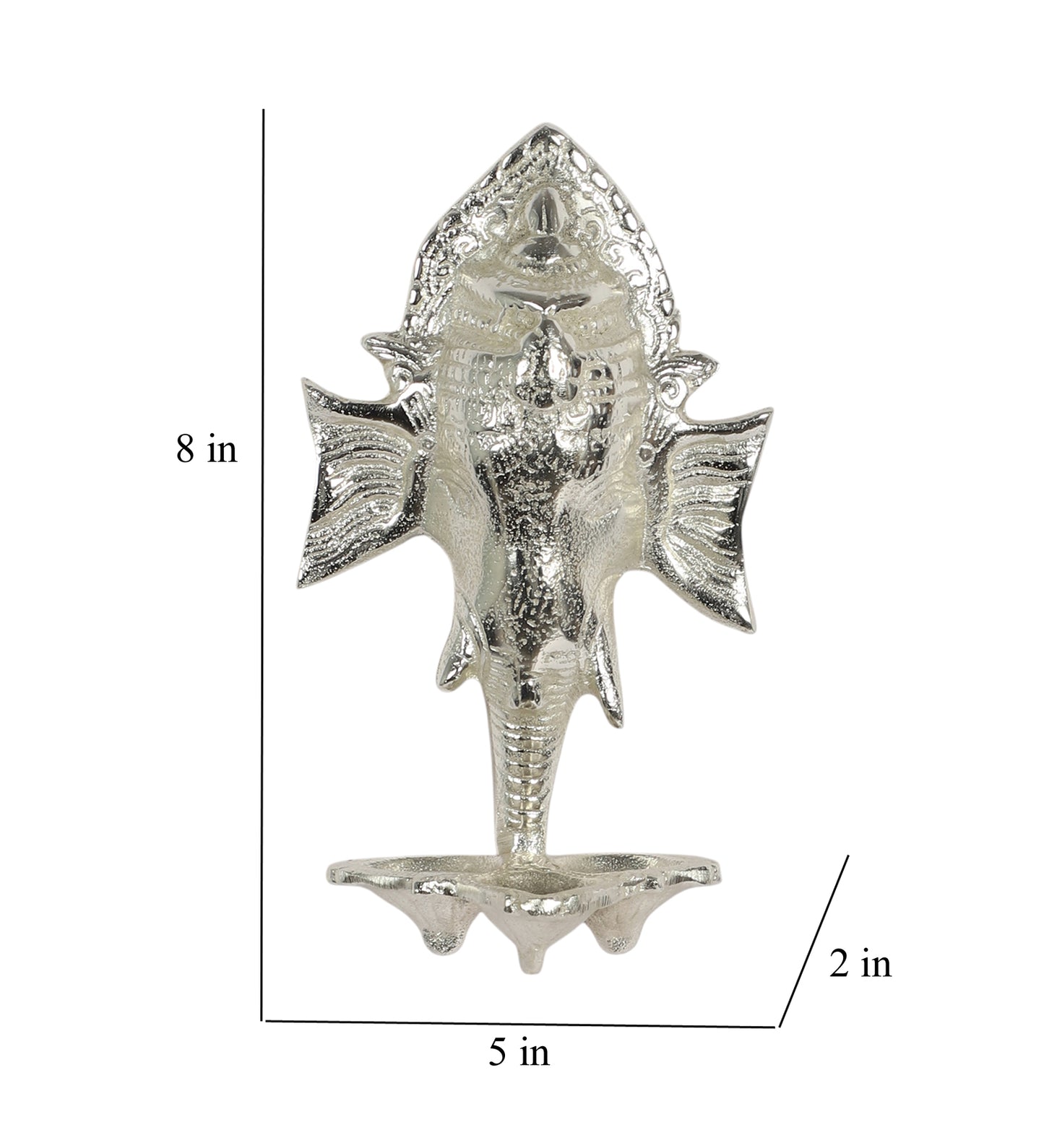 Wall Silver ALuminum Elephant DIa