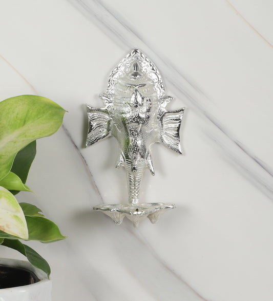 Wall Silver ALuminum Elephant DIa