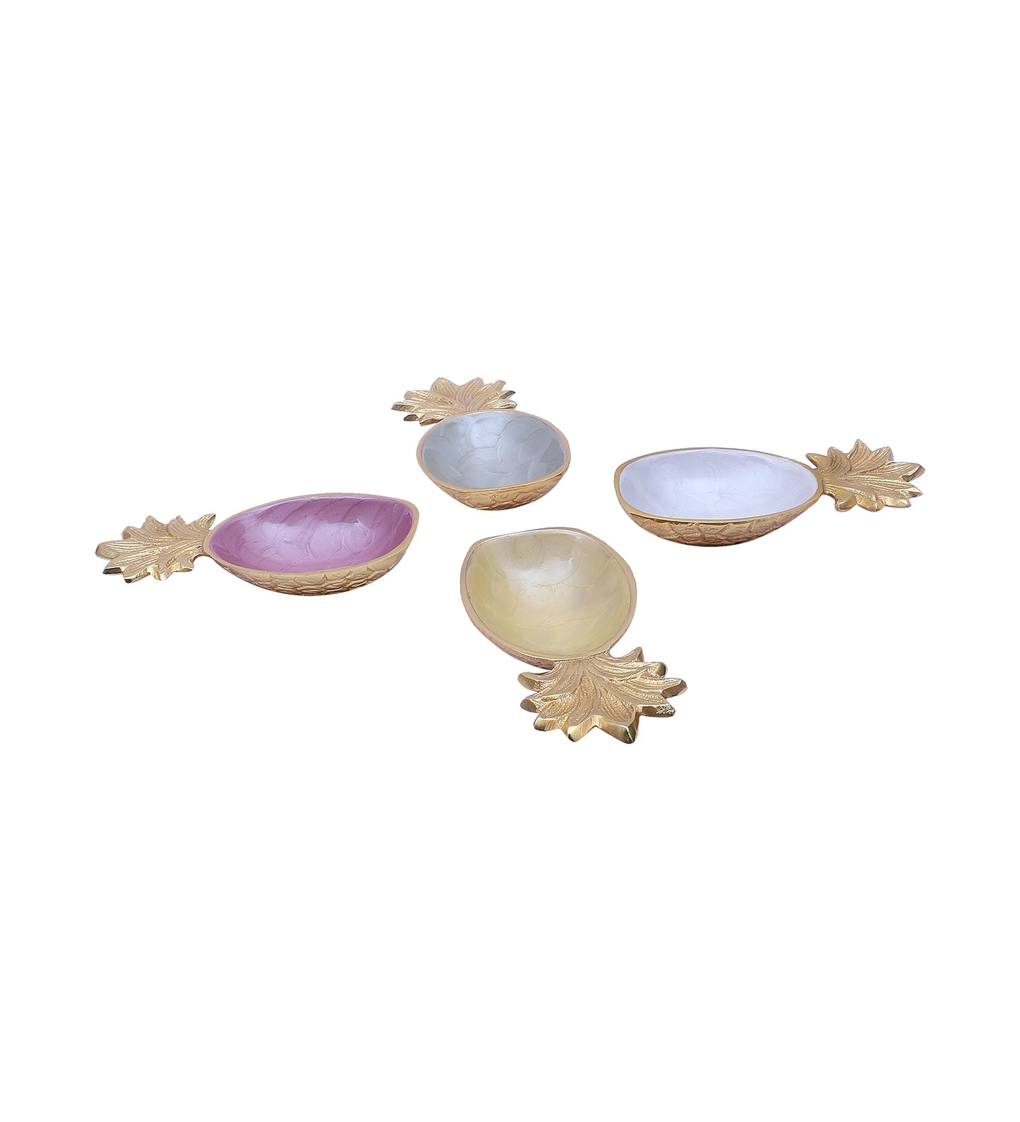Aluminum Pineapple Platter Set of 4