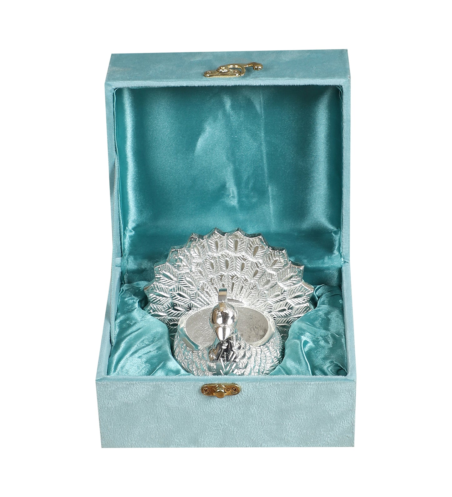 Peacock Aluminium Candle Stand
