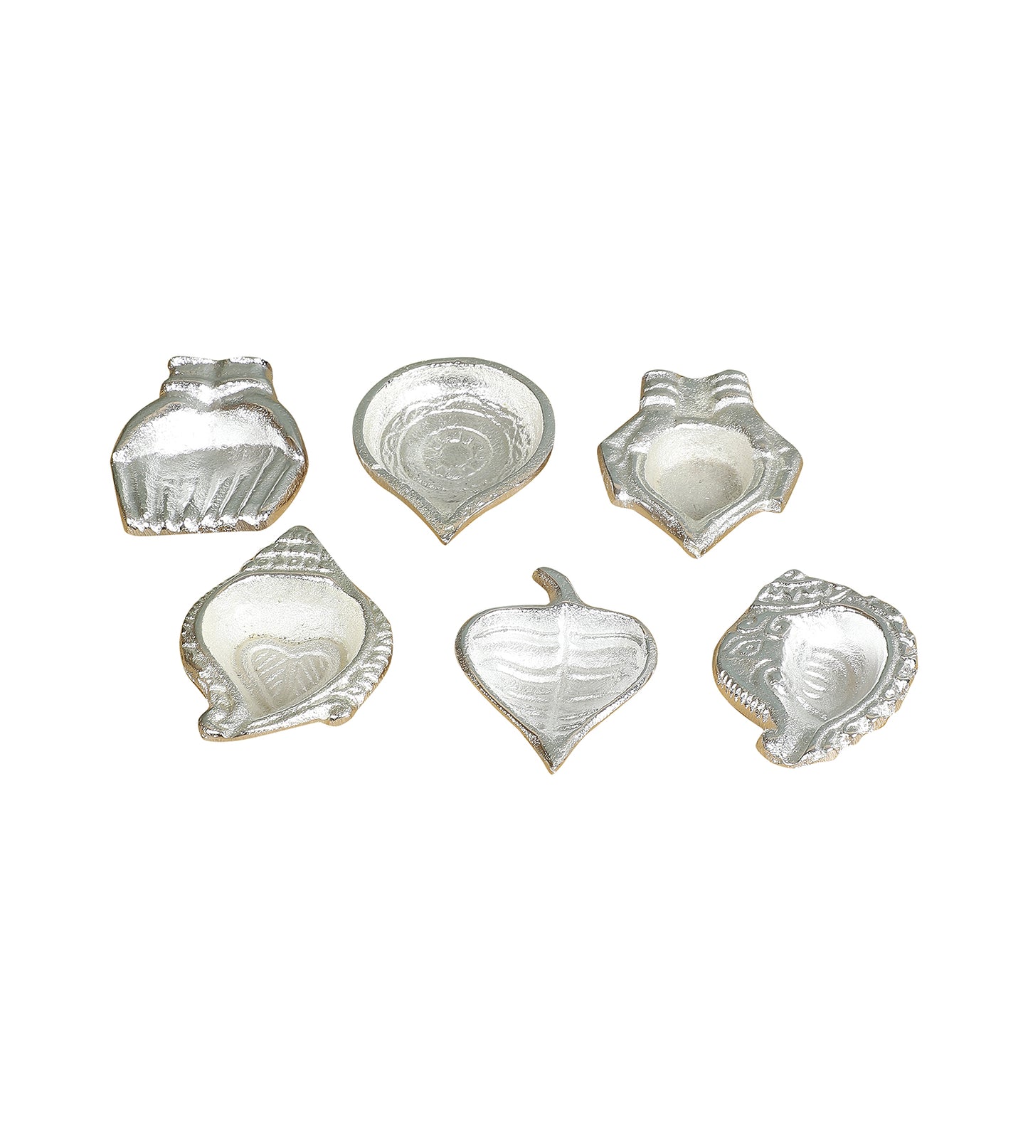 Aluminum Silver Dia Set of 6