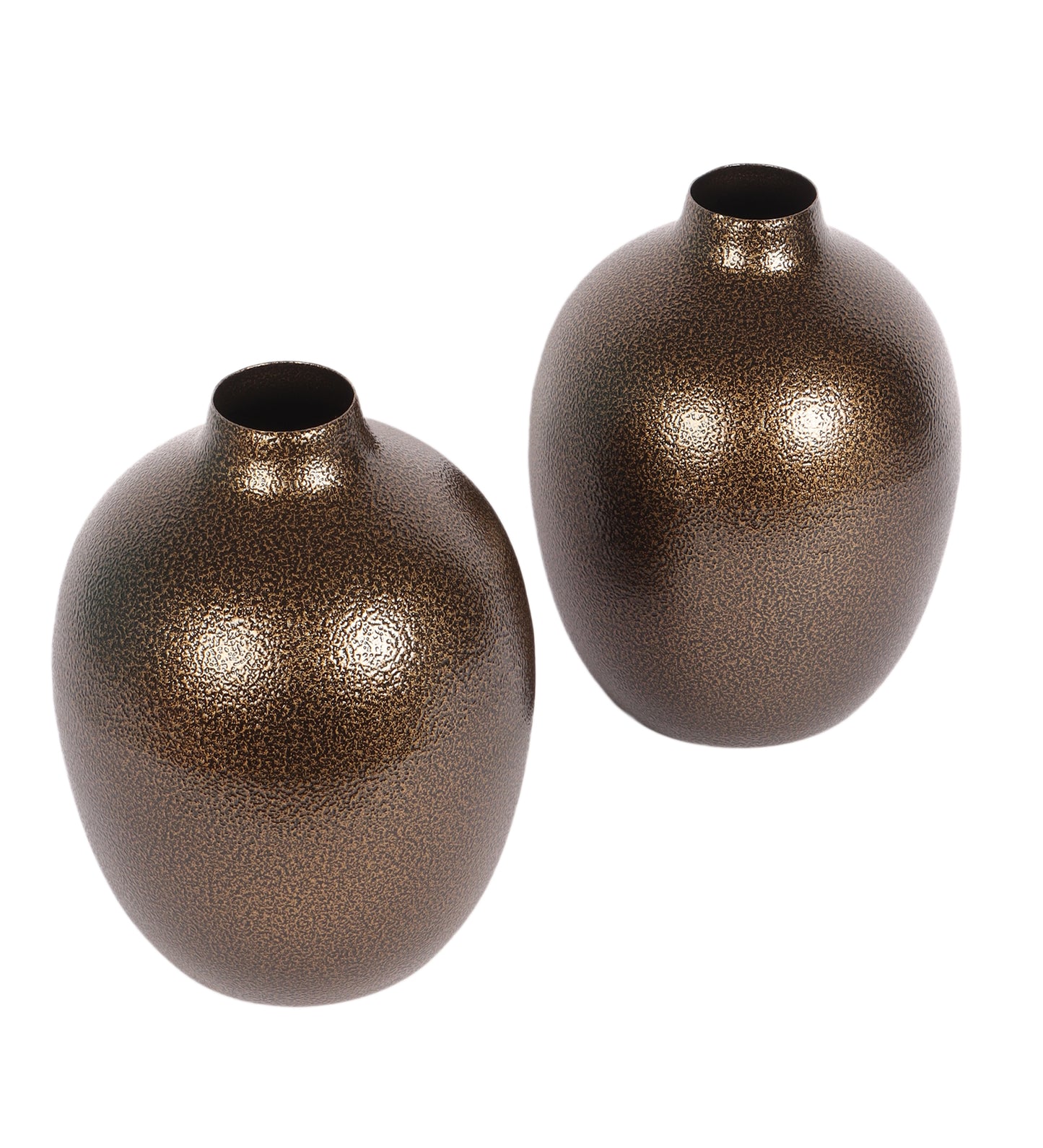 Gold Textured Flower Pot Set of 2