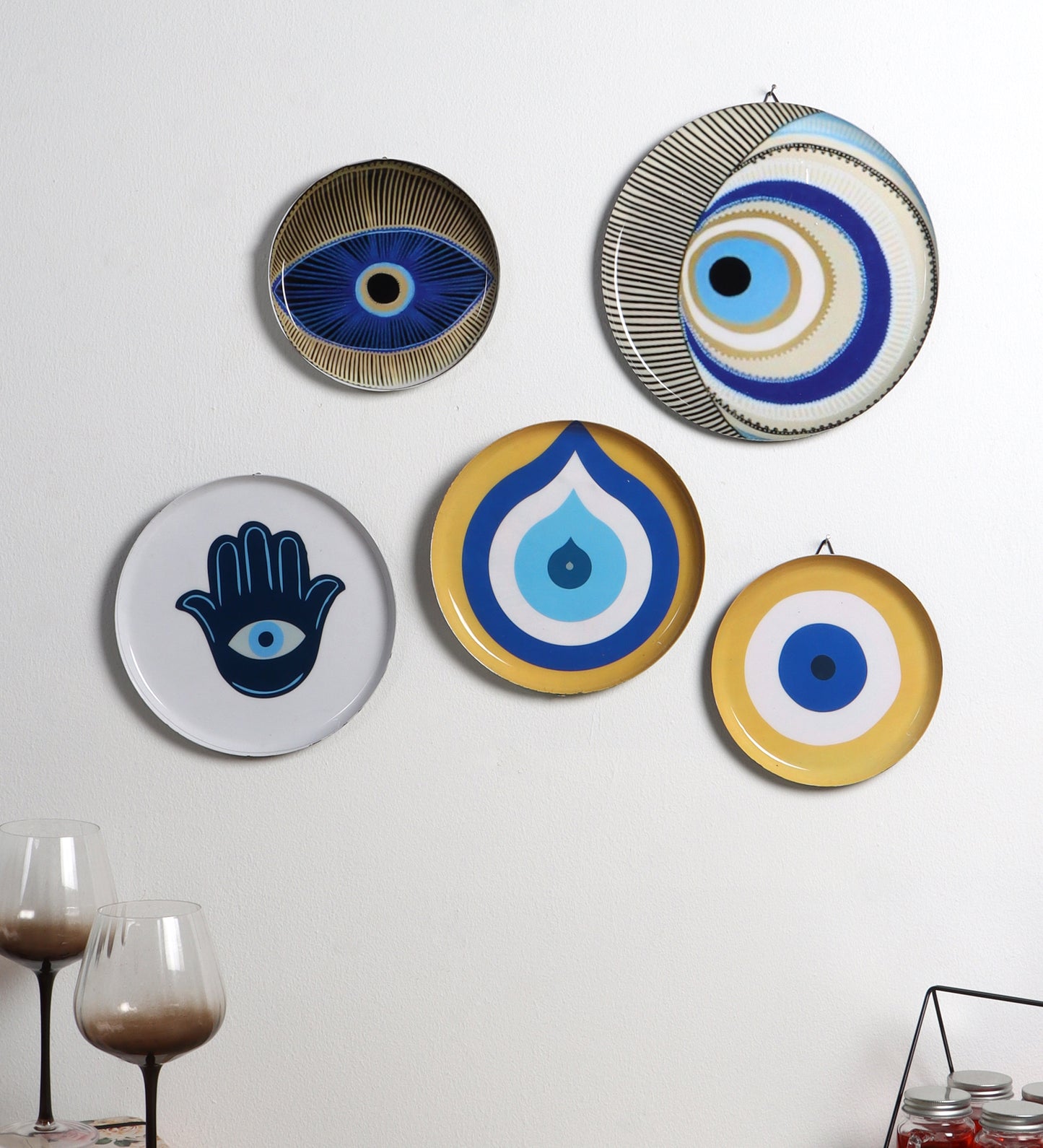Evil Eye Meena Art set of 5